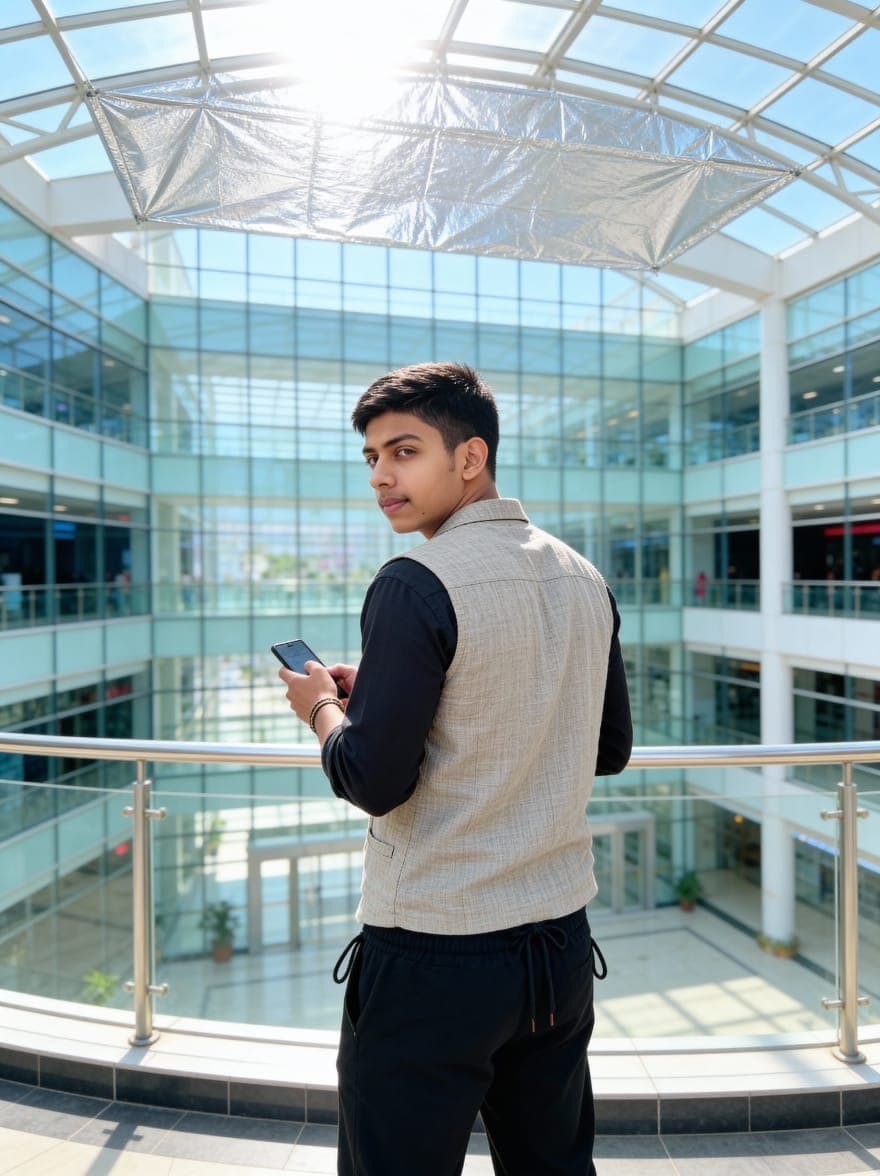 Creative editorial male portrait