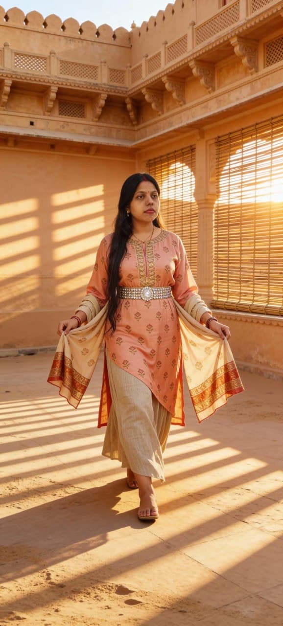 Clean studio female portrait