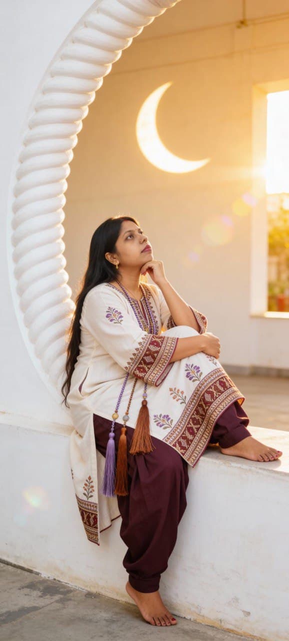 Bold creative female portrait