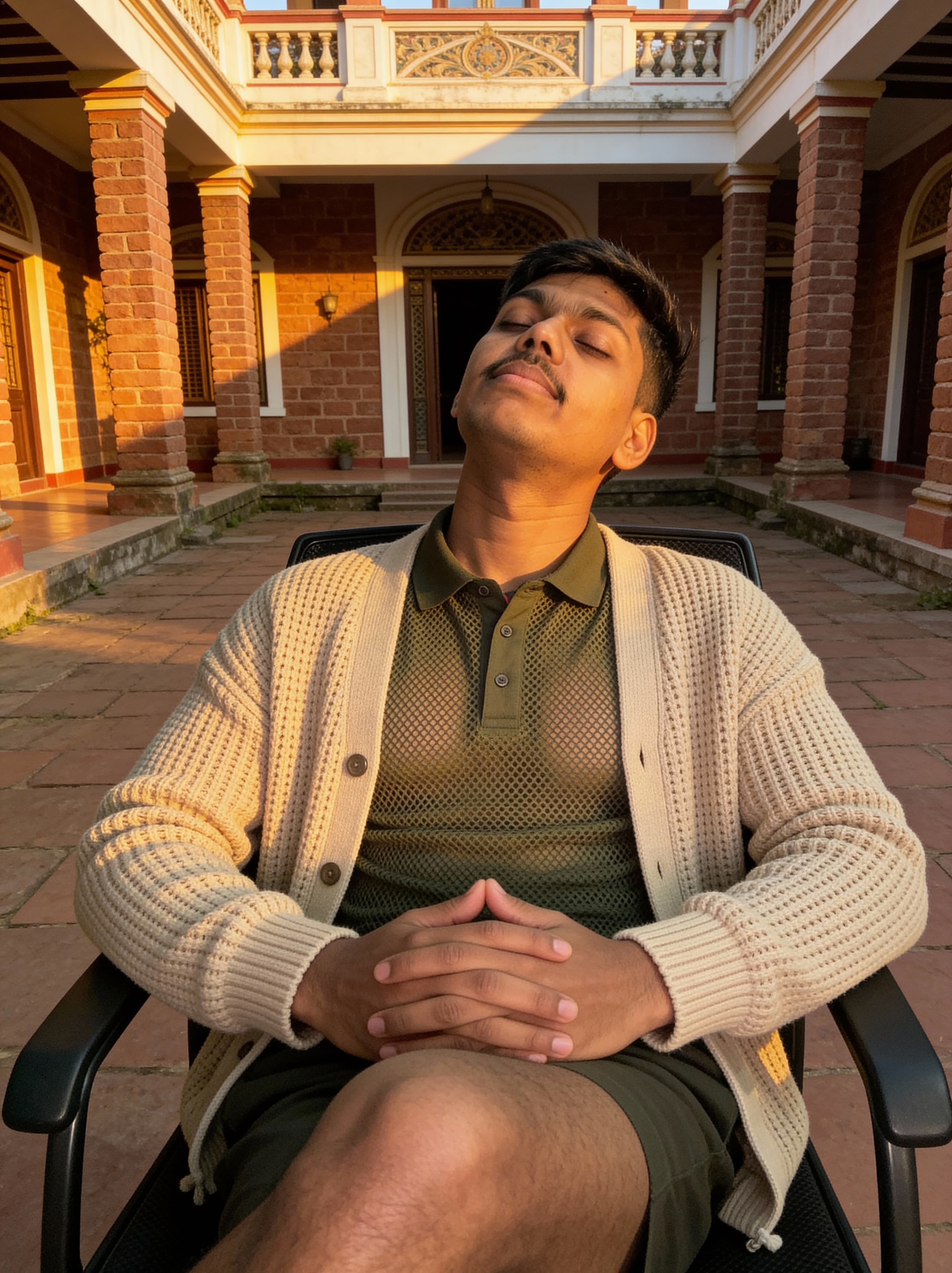 AI headshot for professional men with natural lighting